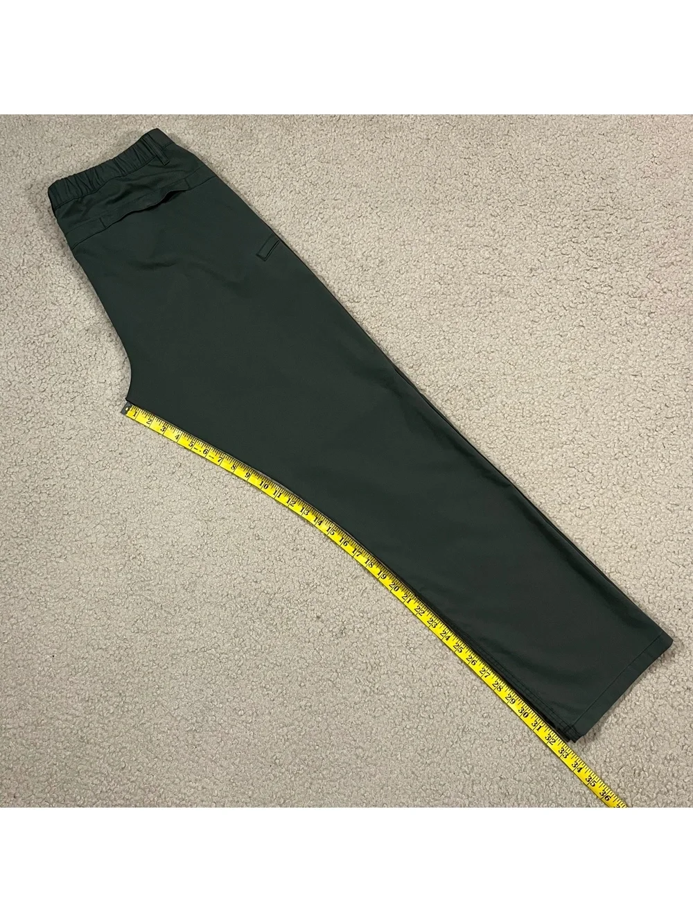 J.Crew Mens 1040 Athletic Fit Performance Pants Green Size 36x34